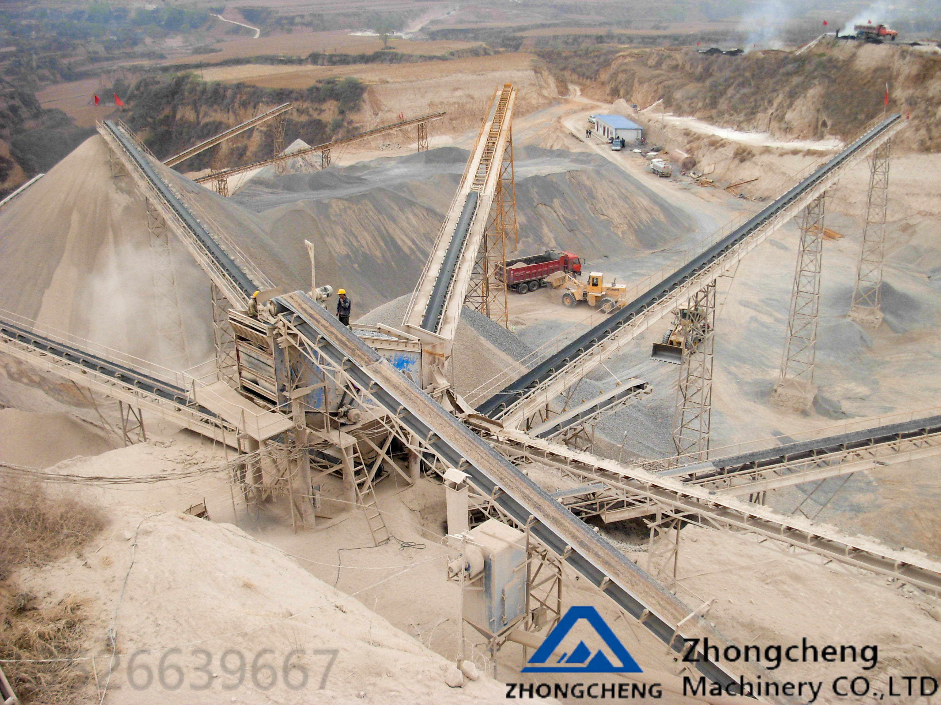 時產150-200T石料生產線現場